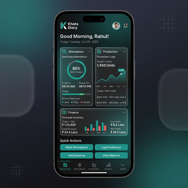Khata Diary App Interface
